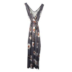 Kilig Floral Maxi Wrap Dress Size Small With Belted Waist